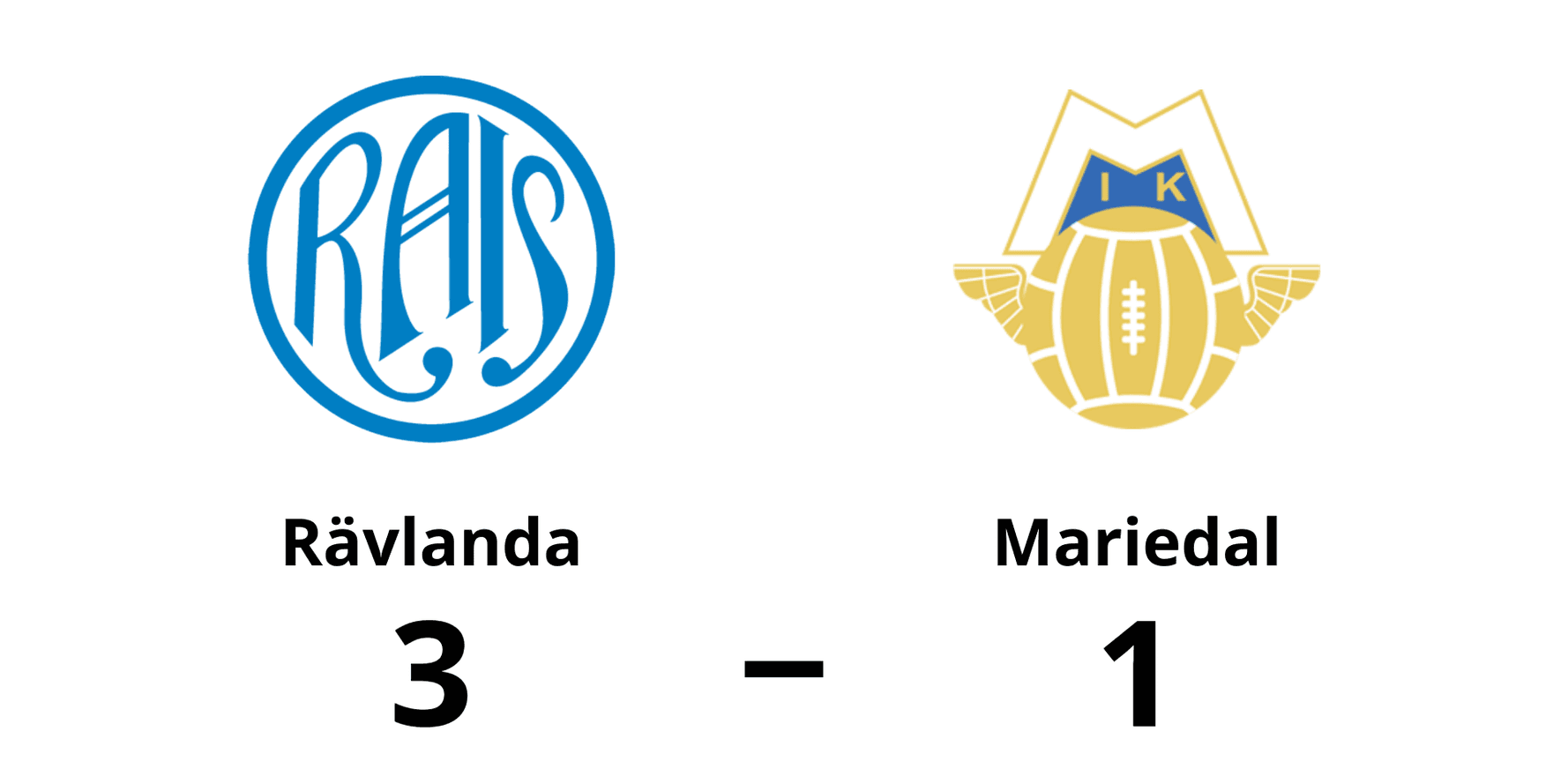 Rävlanda AIS vann mot Mariedals IK