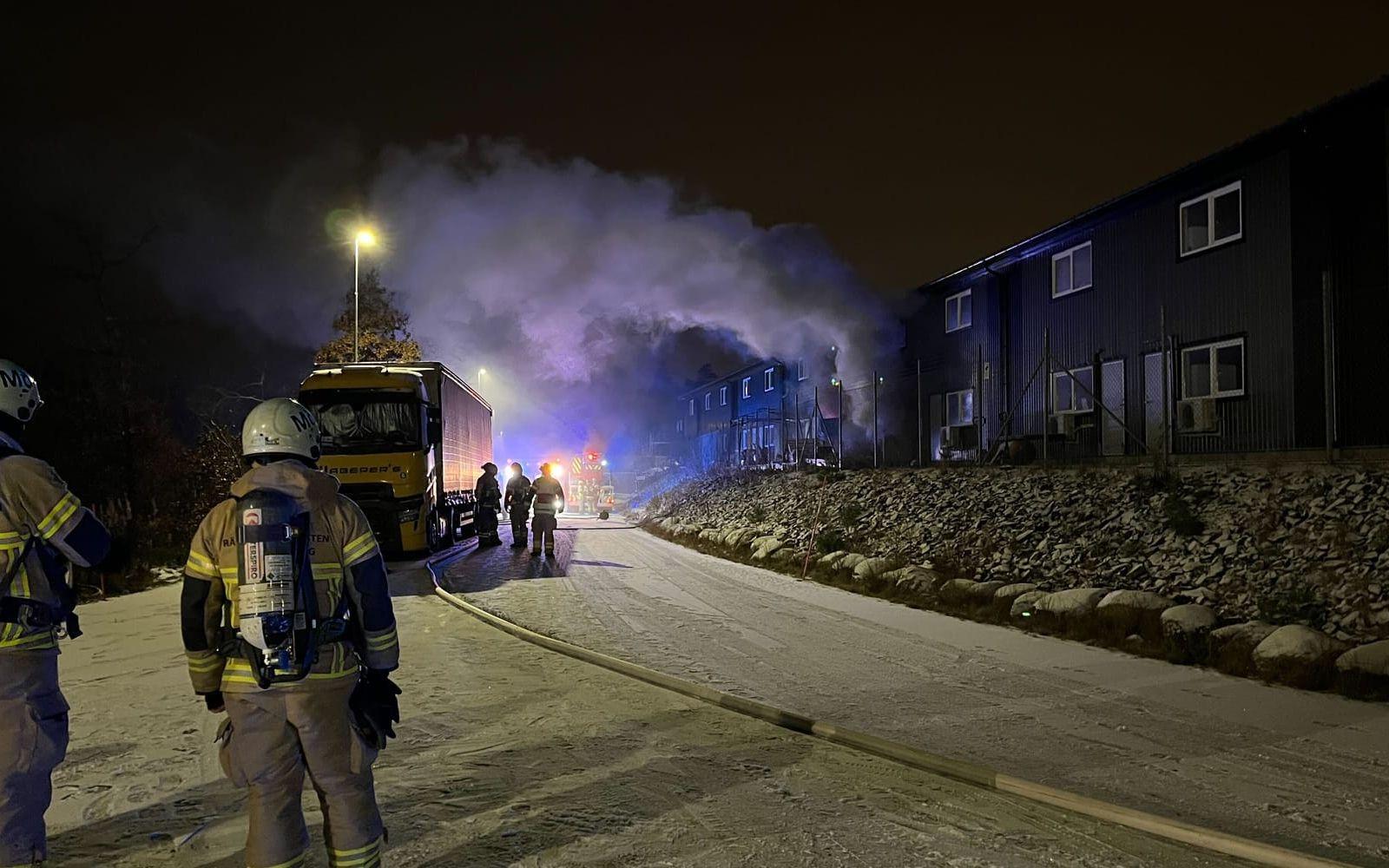 Räddningstjänsten på plats i Landvetter.