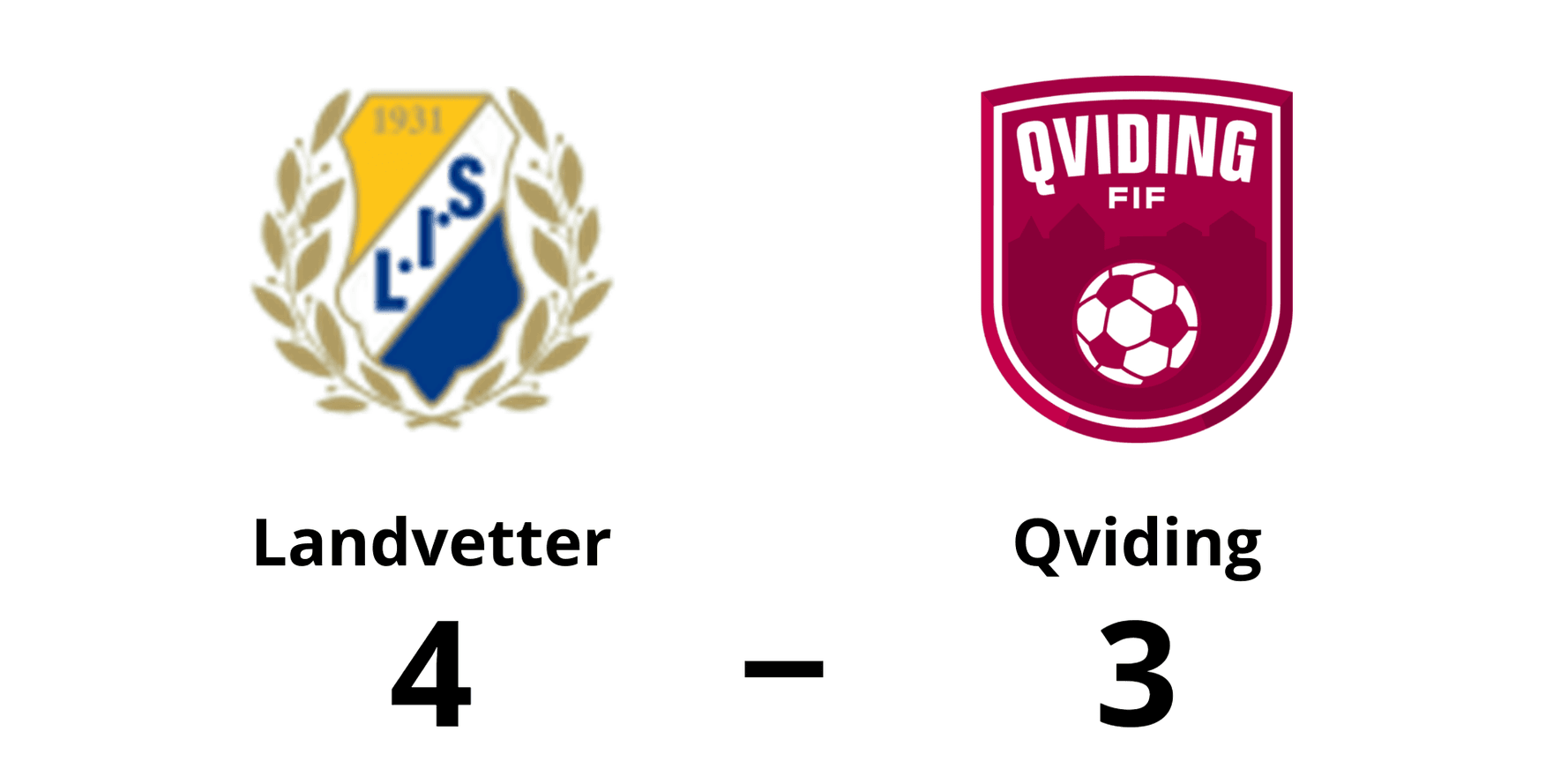 Landvetter IS vann mot Qviding FIF