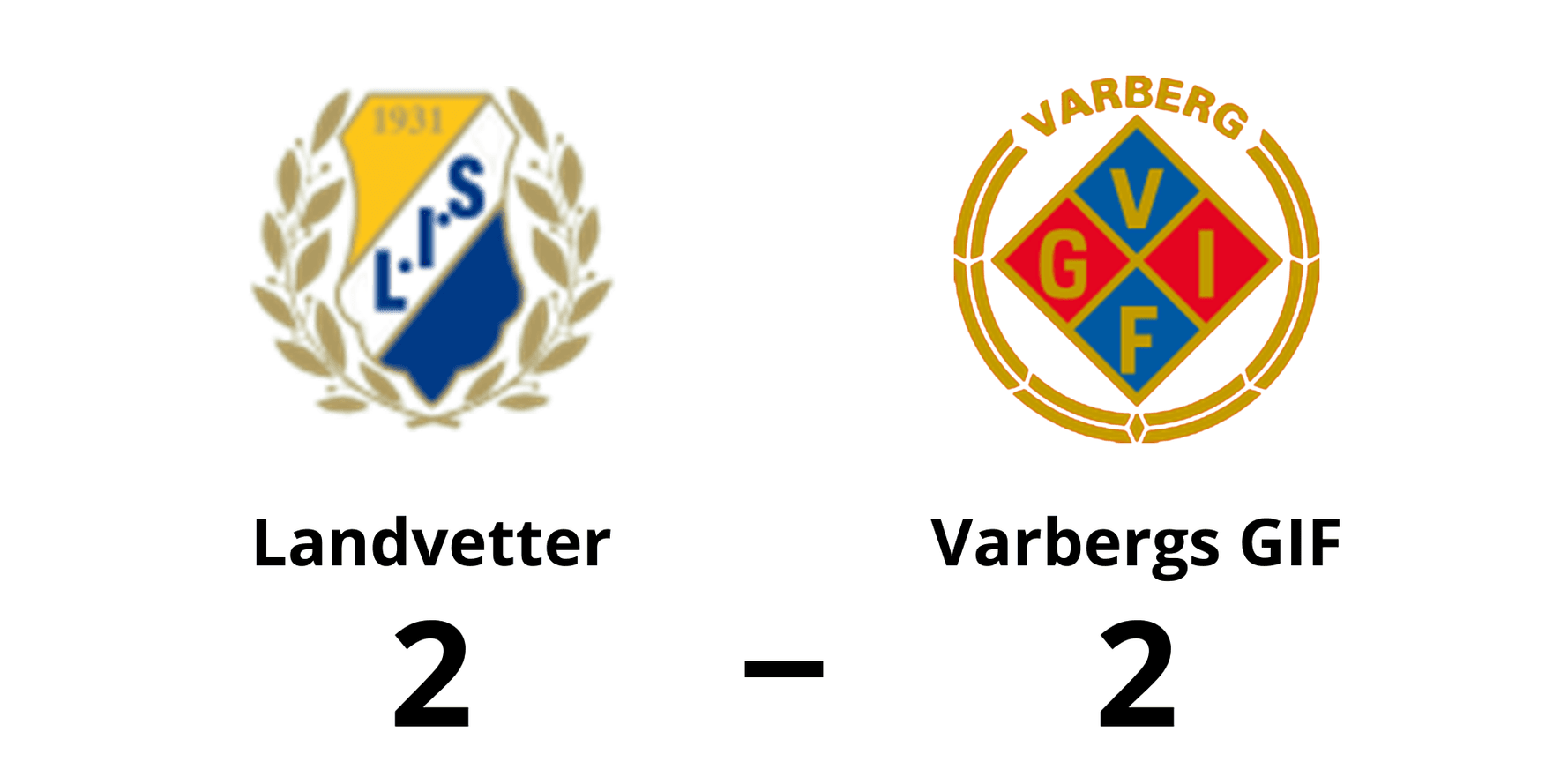 Landvetter IS spelade lika mot Varbergs GIF FK