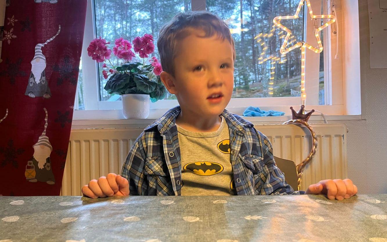 Axel, 5, Bamsebo förskola i Mölnlycke.