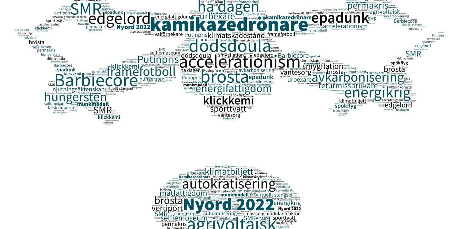 Många av de nya orden 2022 har koppling till samhällskriser.