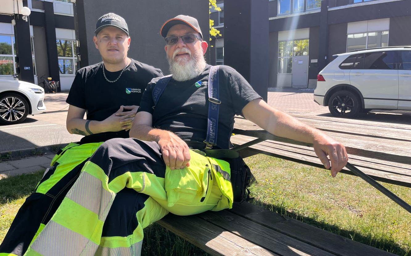 Mike Johansson och Mikael Tikman utför varierande uppgifter.