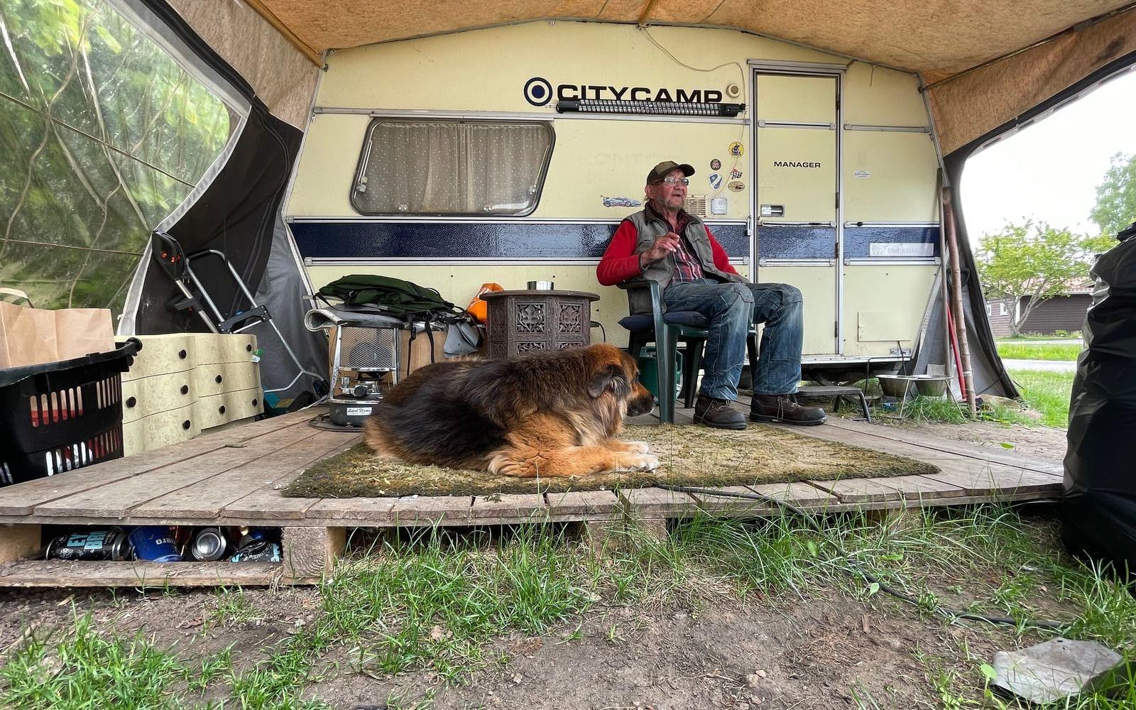  Lars-Olof ”Loppan” Gustafsson på Hindås camping.