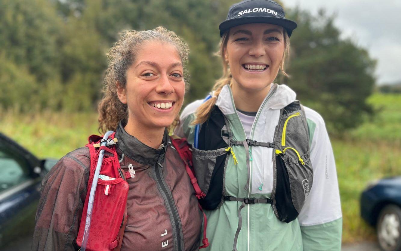 Olivia Prezelin och Jenny Johansson sprang ihop för första gången. 